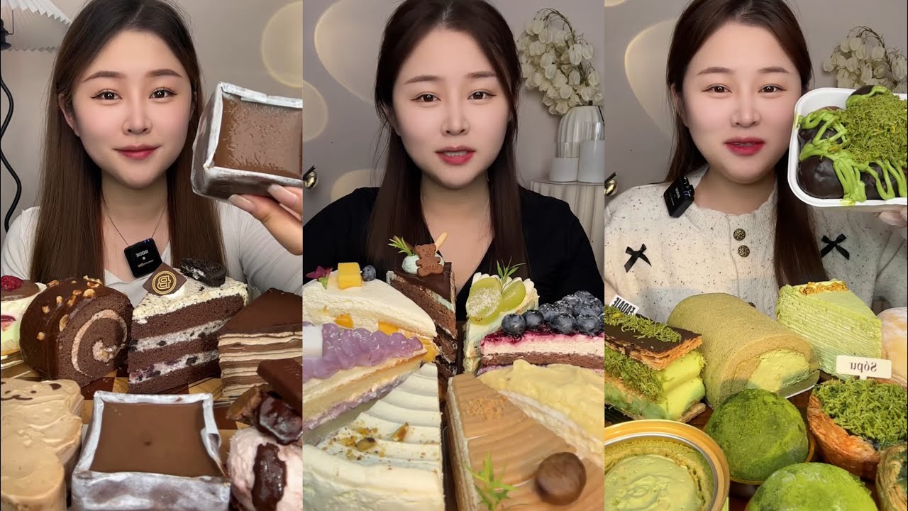 [ASMR] Dessert Mukbang Eating Creamy Cake | Mukbang Eating Show💗🍰🧁