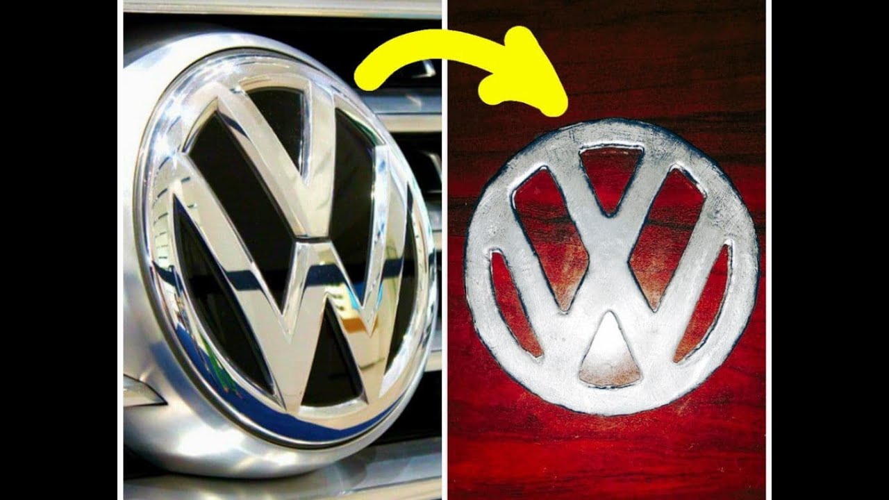 Make a Volkswagen emblem out of lead. Сделать эмблему Фольксваген из свинца