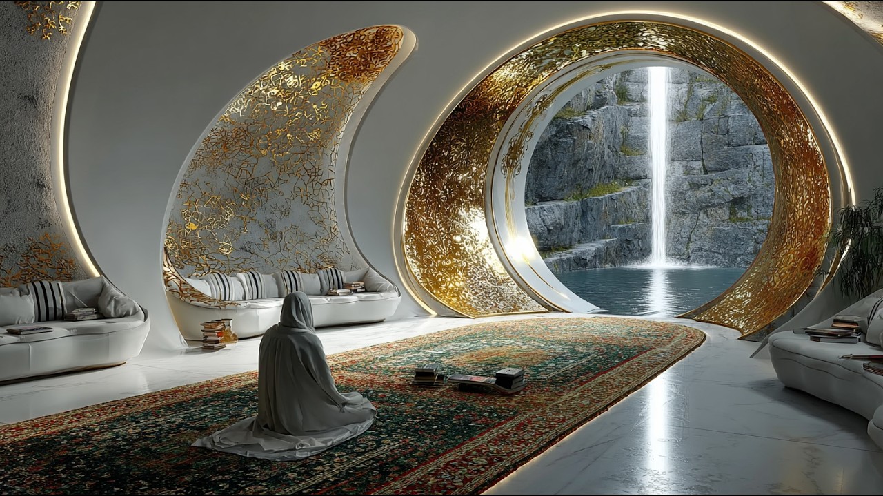 Heavenly White & Gold Neoclassical AI Mansion 4K | Luxury Mansion Ambience | MansionVerse Girl