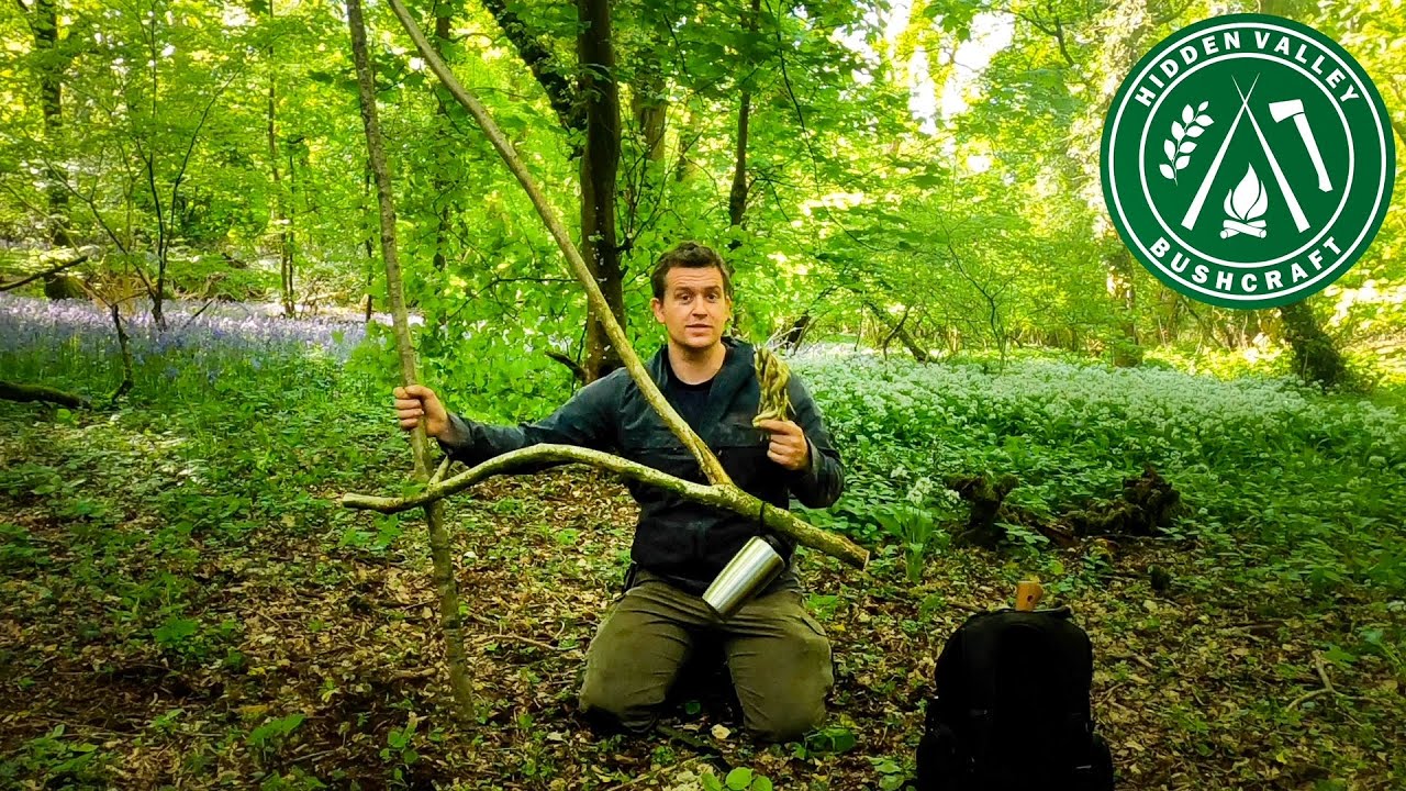 ADVANCED BUSHCRAFT | Pot Hanger using Natural Cordage | Campcraft Tips from a Royal Marine