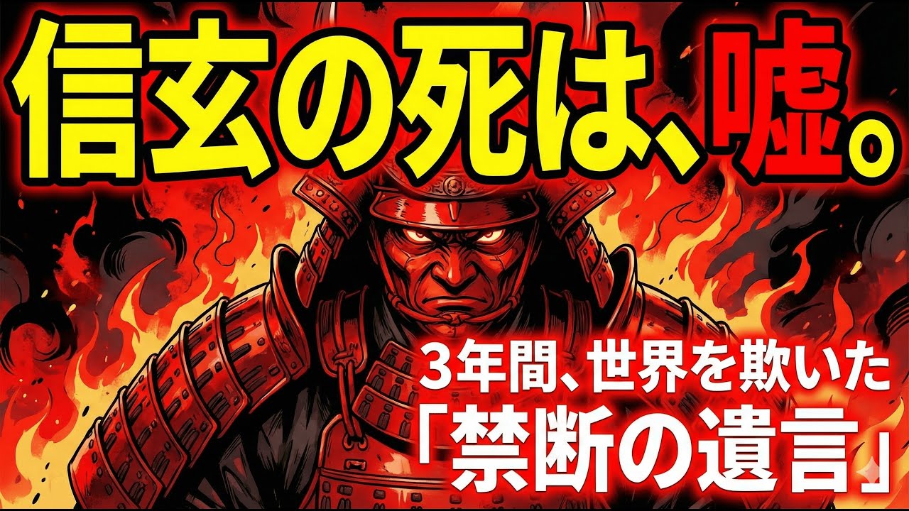 【衝撃】武田信玄はなぜ3年も死を隠せたのか？甲陽軍鑑が明かす禁断の暗号と影武者の真実【歴史ミステリー最新研究】