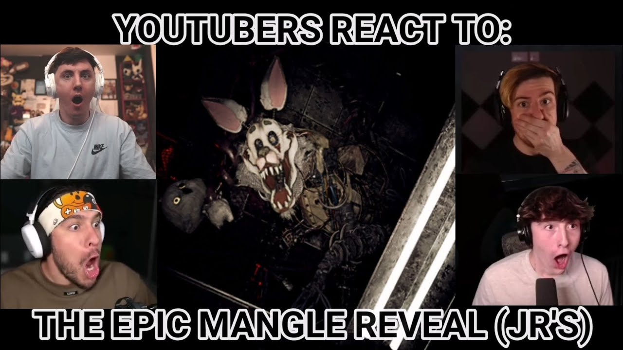 YOUTUBERS REACT TO THE EPIC MANGLE REVEAL!! (JR'S)