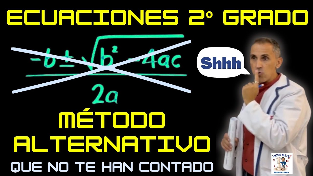 Ecuaciones Segundo grado SIN Fórmula: Factorización | Po-Shen Loh