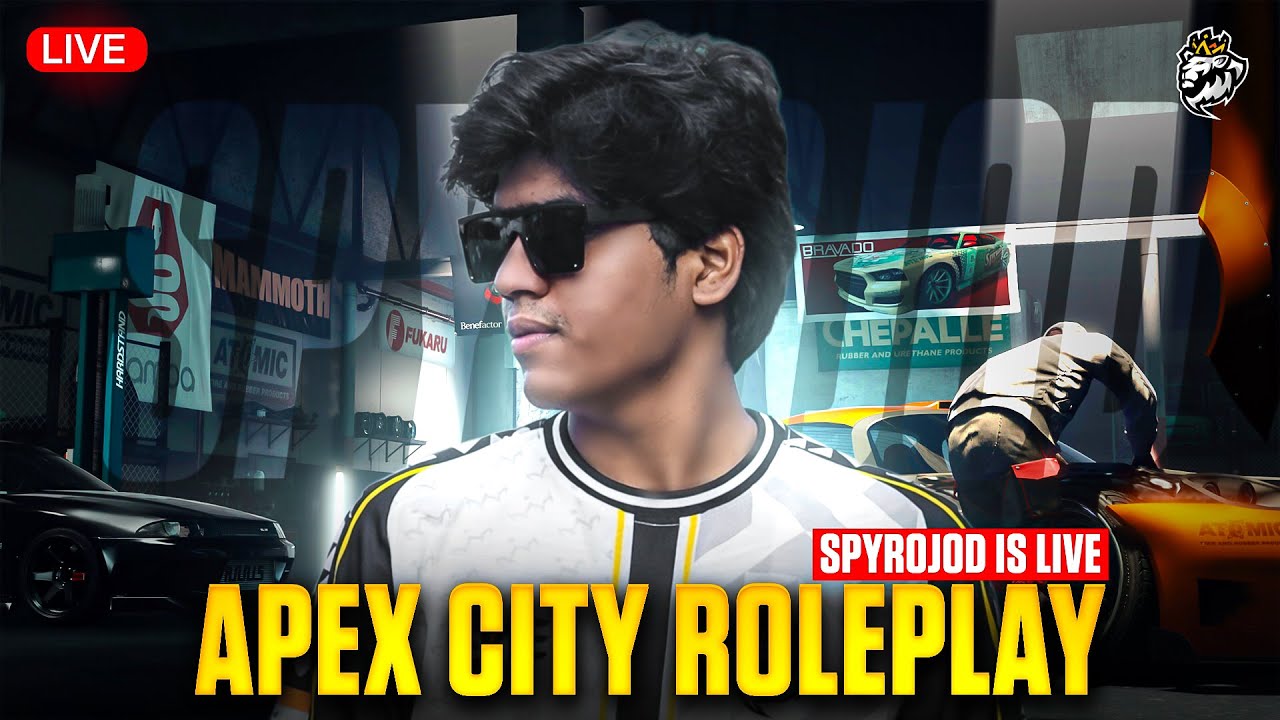 Dheeraj Dakait [SPYROJOD] IS LIVE GTA RP IN #ApexCityIndia #ApexCityRoleplay #Juniorfamilyorg