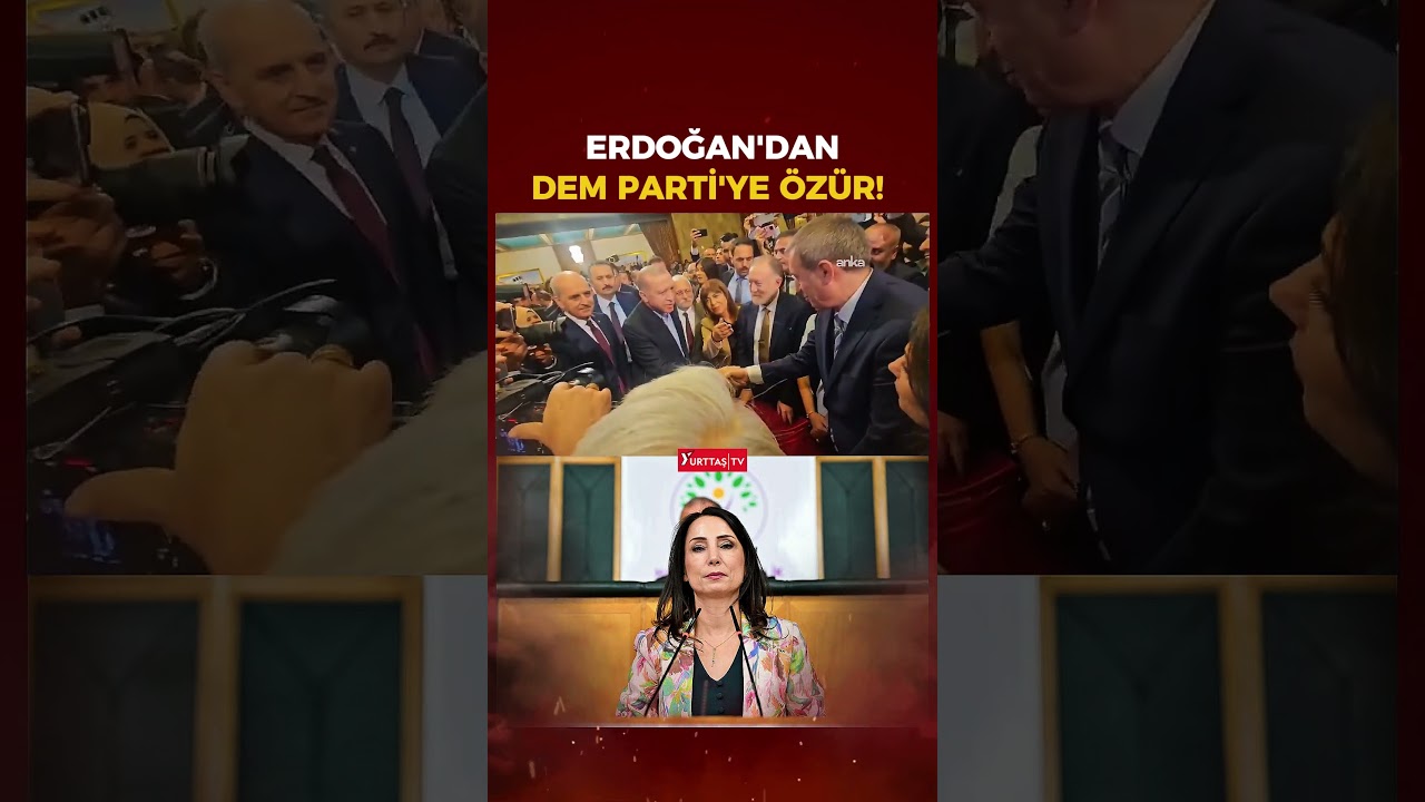 Erdoğan, DEM Parti'yi ziyaret etti! Elini sıkmadığı T&uuml;lay Hatimoğulları'na 'Kusura&nbsp;bakmayın'&nbsp;dedi!