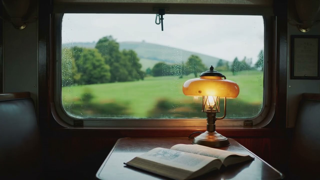 Cozy Train Journey in Rain 🚂 Relaxing Window View | Sleep & Study White Noise
