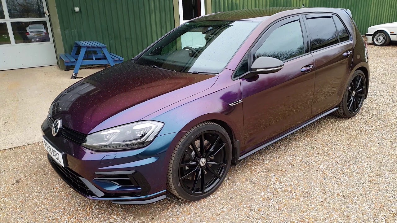 Golf R 2018 full wrap. 3M Deep Space flip.