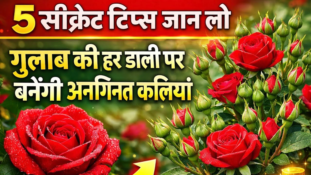 गुलाब की हर डाली पर बनेंगी अनगिनत कलियां.Rose plant growing tips.gulab ki care.गुलाब की देखभाल.