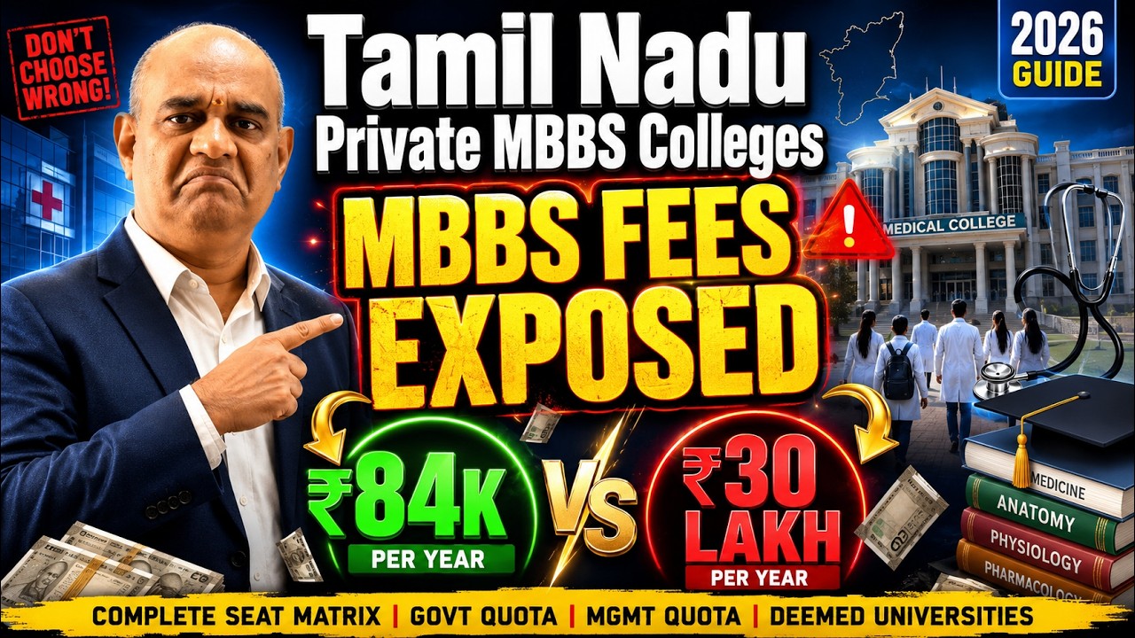 Tamil Nadu Private MBBS Colleges, Complete Fees, Seats & Government Quota Explained | RGR ACADEMY