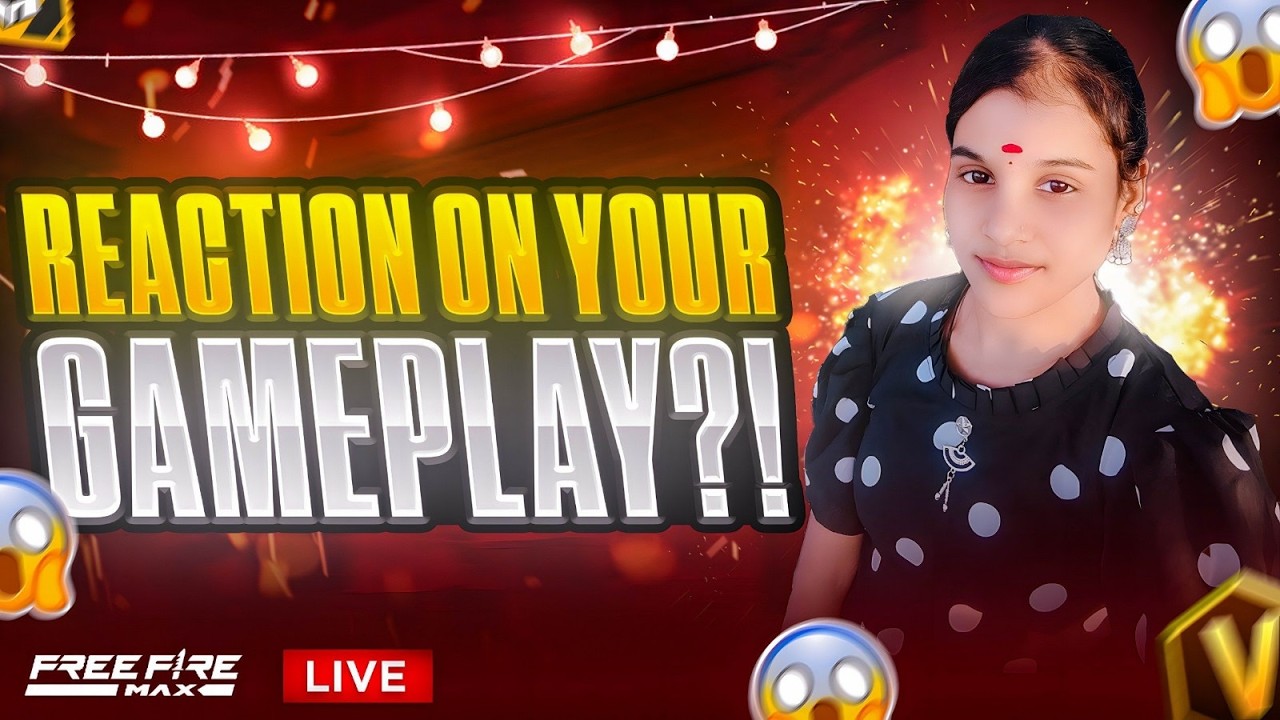 🔴 REACTION ON YOUR GAME PLAY 🥶 TELUGU & TAMIL GIRL LIVE ❤️ #facecamgamer #freefirelive