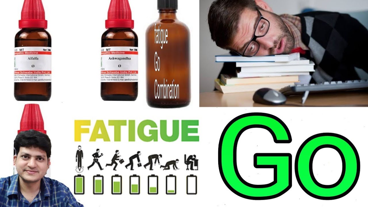 Homeopathic medicine for fatigue ? Fatigue Go Combination ! थकान उबासी और नींद आना ।
