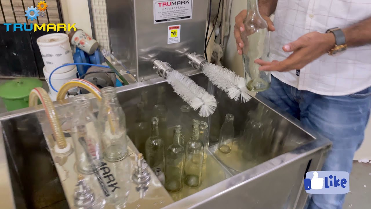 How to operate - SEMI AUTO USED BOTTLE  WASHING MACHINE