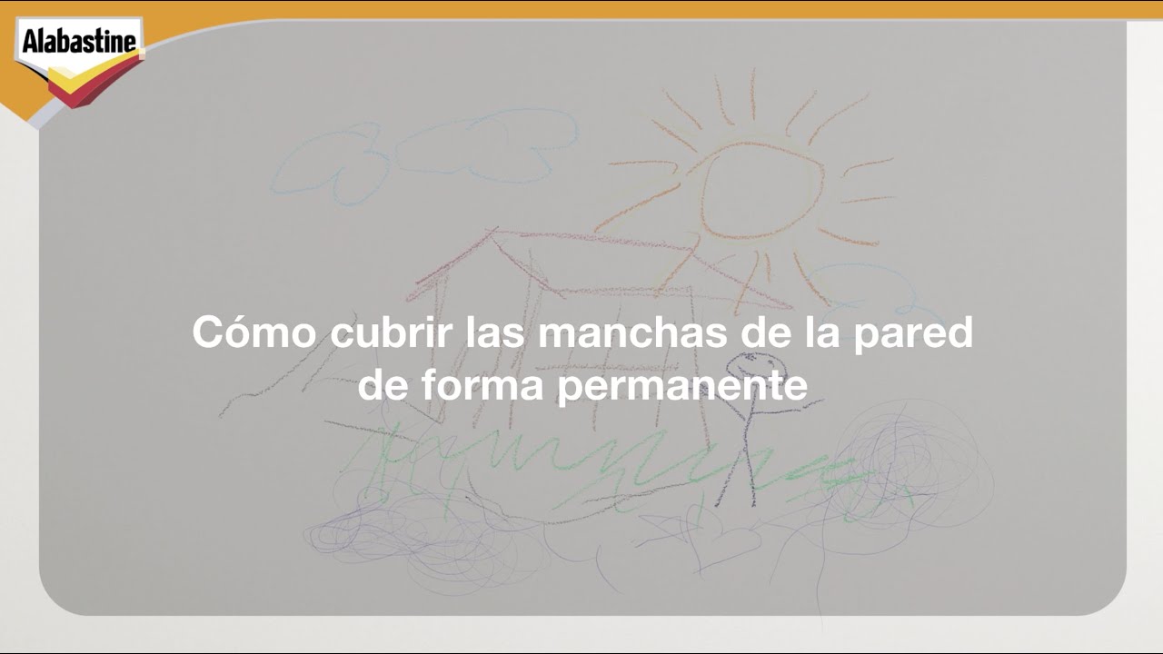 Cómo cubrir la manchas de la pared de forma permanente | Alabastine Fondo 1-2-3