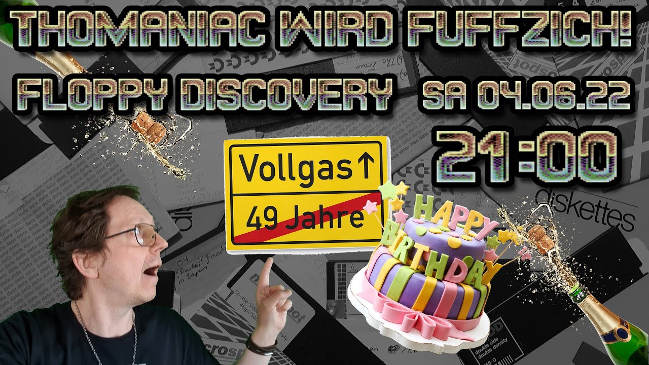 #1841 Thomaniac wird Fuffzich! Floppy DISCovery in meinen Geburtstach rein! [C64]