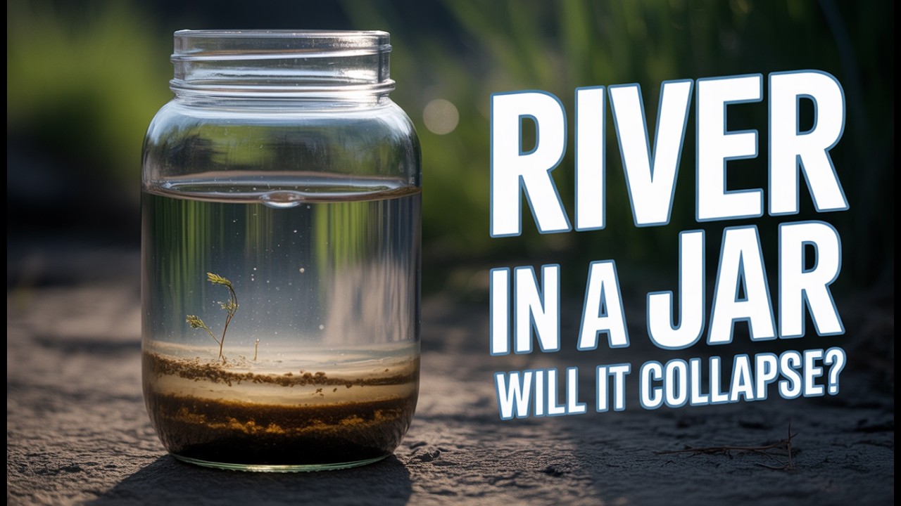 Tiny River Ecosystem in a Jar – Does It Collapse? 🌊 | Sealed Water Experiment!
