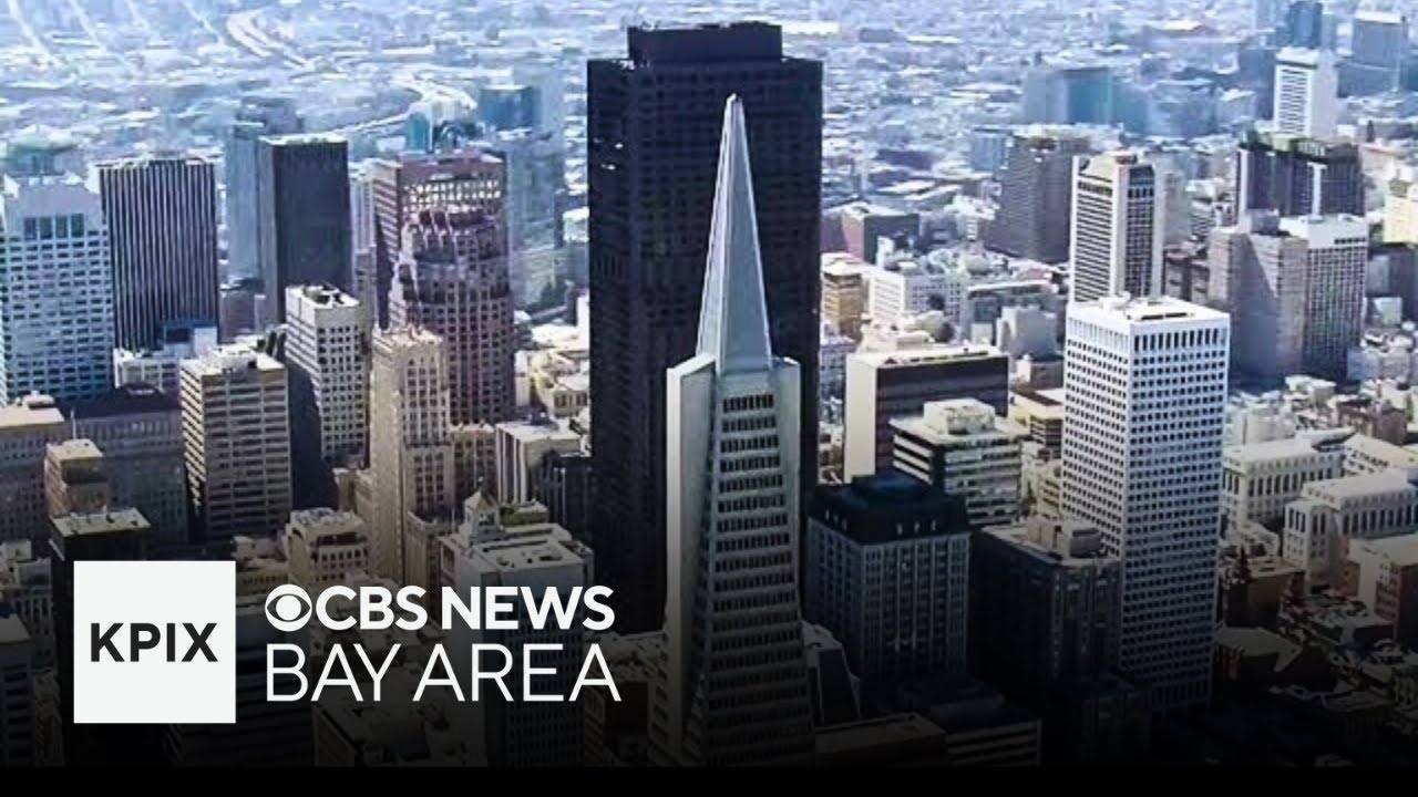 Glass falls from Transamerica Pyramid in downtown San Francisco