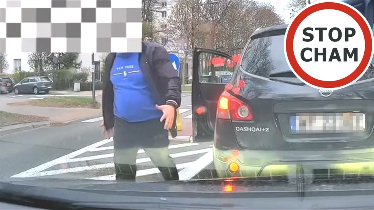 Atak na kierowce - wymusił mi pierwszeństwo, policja puściła agresora #2211 Wasze Filmy