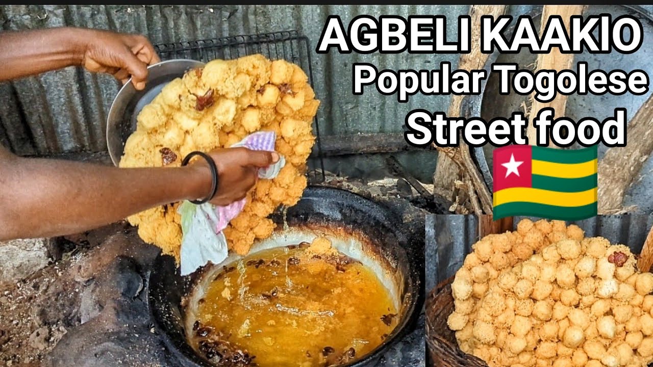 Making popular African street food|AGBELI  KAAKlO from scratch in Togo.