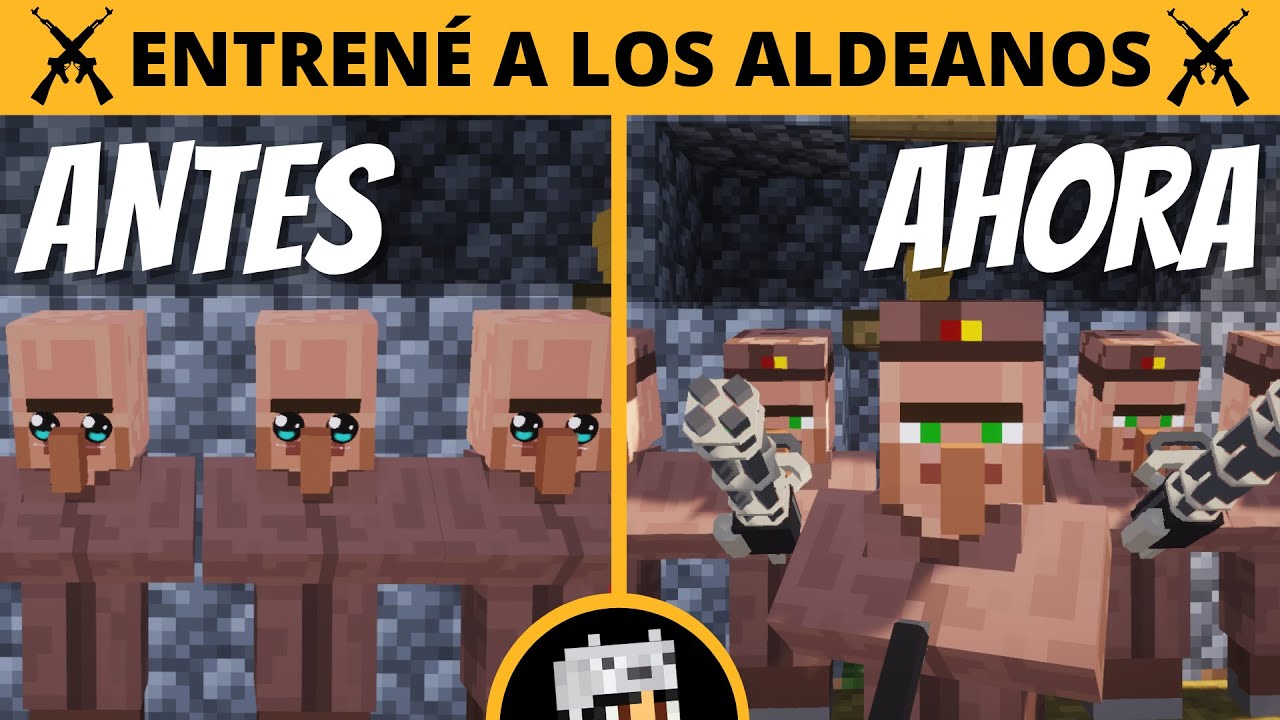 Ense&ntilde;&eacute; a los Aldeanos a Defender su Aldea | Historia dentro de minecraft