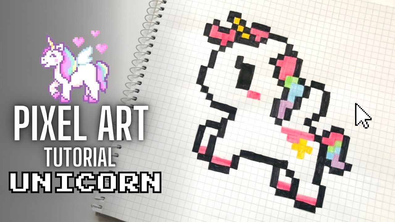 Drawing a cute UNICORN | Step-by-Step Tutorial | Pixel Penn