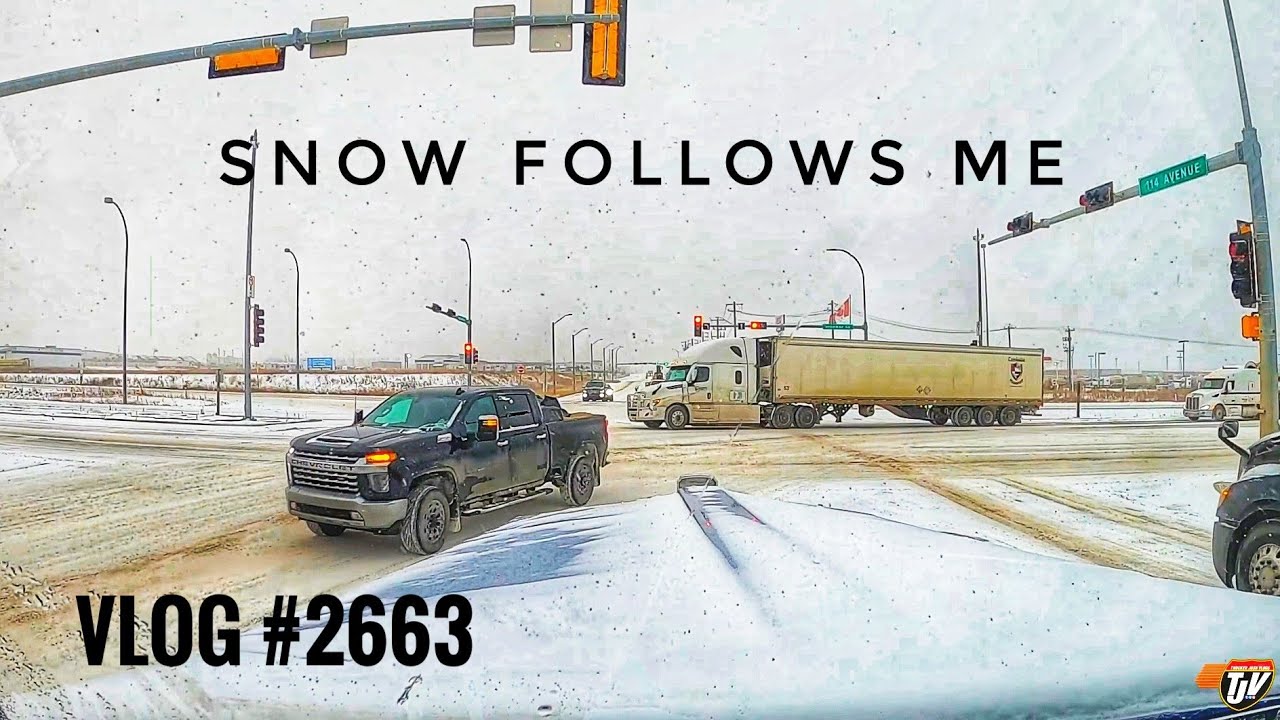 SNOW FOLLOWS ME | My Trucking Life | Vlog #2663 | Nev 7th, 2022