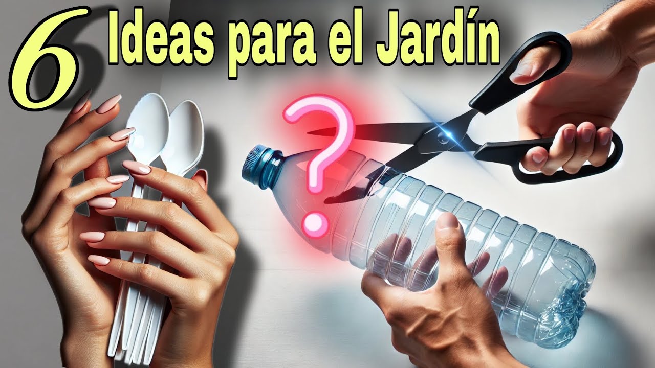 ¡CONVIERTE la BASURA en estas 6 BELLEZAS! 🌱 Ideas INCREÍBLES para Tu JARDÍN con Material Reciclado