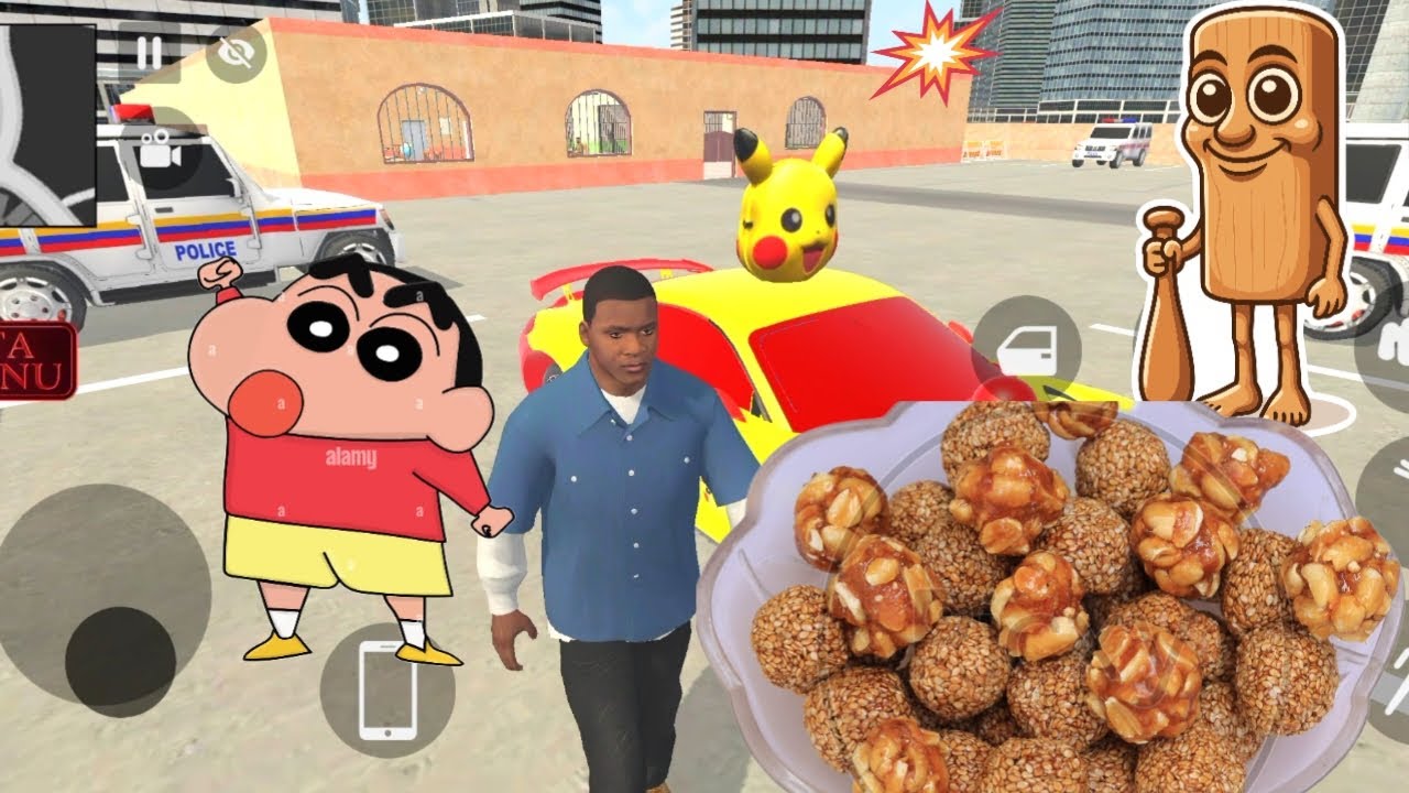 💥Shinchan, tung tung and Franklin ne purchase 3️⃣🇮🇳kia makar sankranti ke meethe meethe laddu gta 5🎮