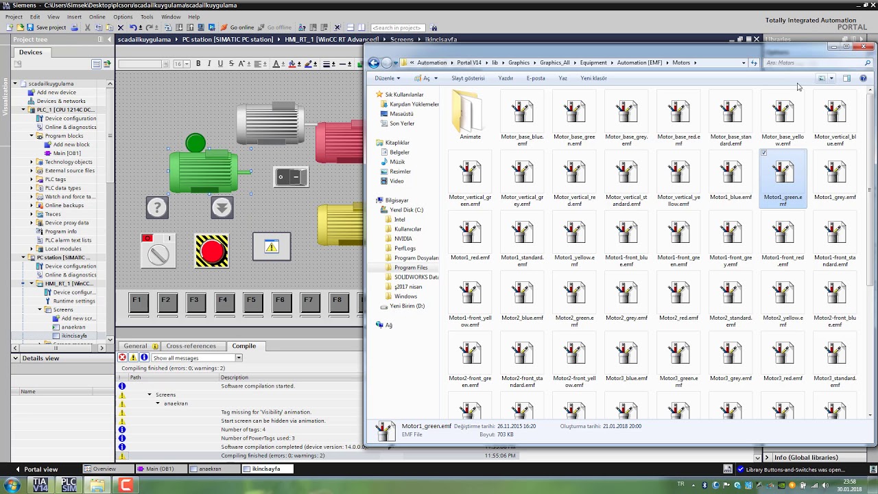 TİA PORTAL V14 SCADA TÜRKÇE DERS 2