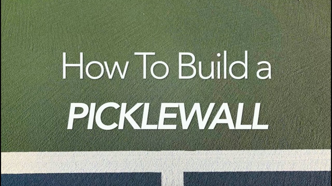 How to Build a Picklewall