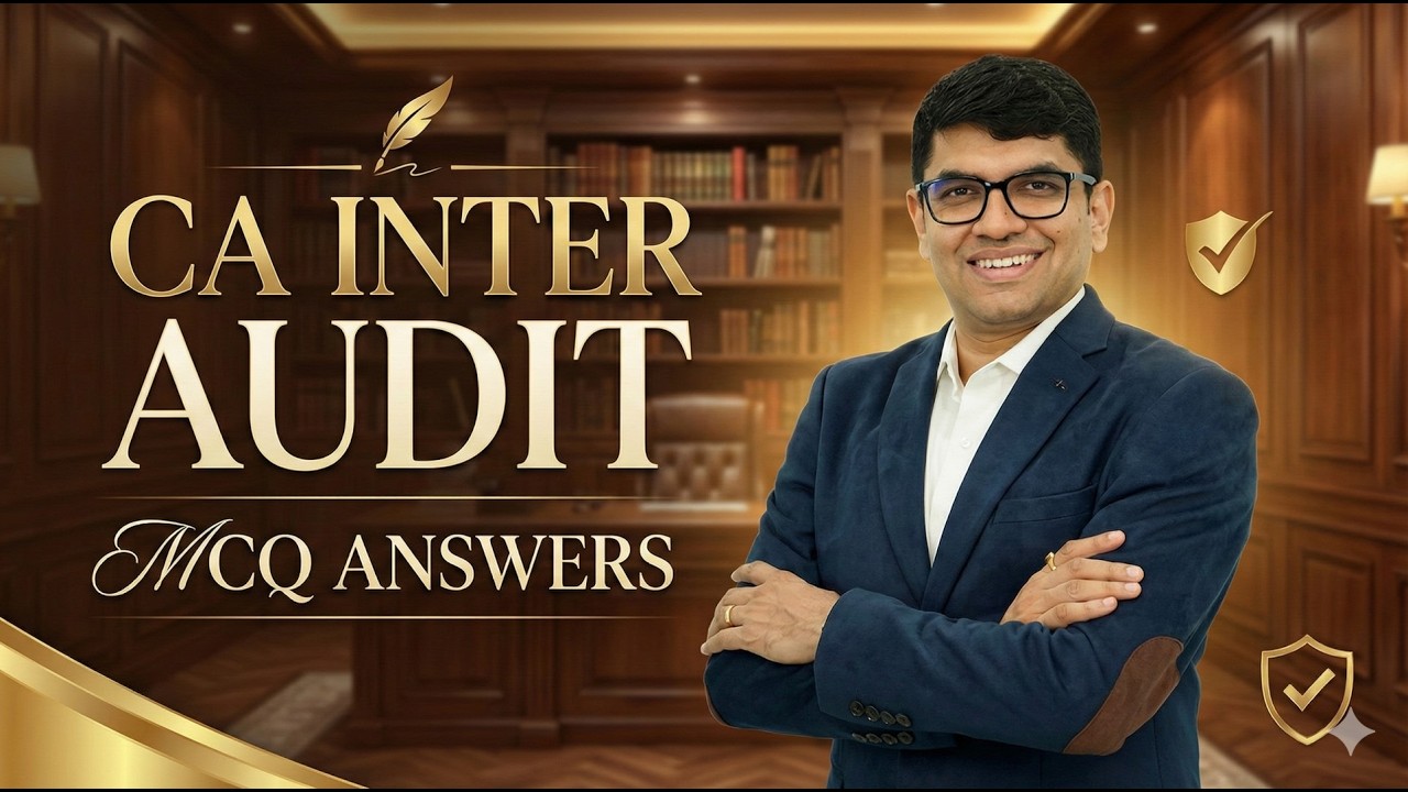 CA Inter Audit MCQ Answers | Jan 2026 Exam | CA Ravi Taori