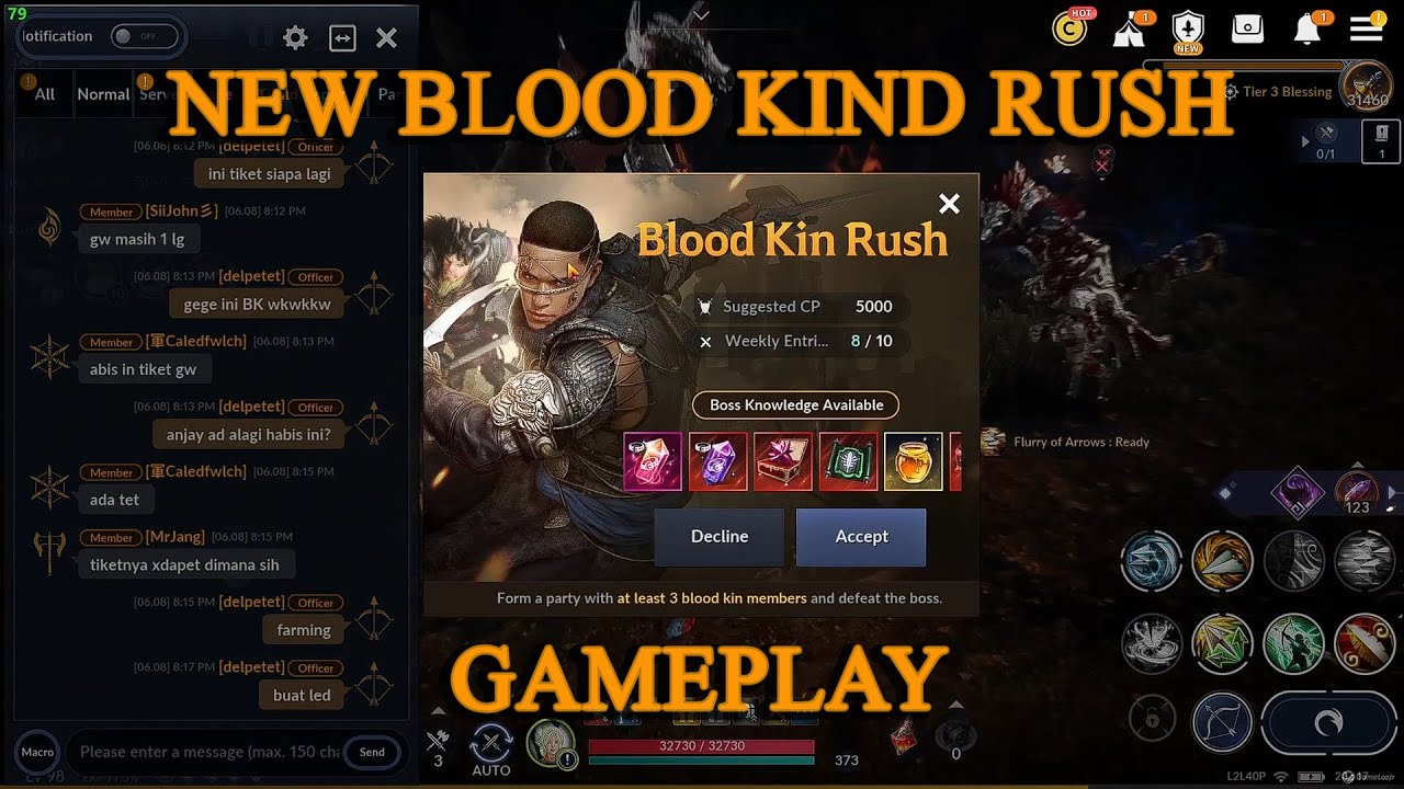 Black Desert Mobile | Blood Kin Rush Gameplay