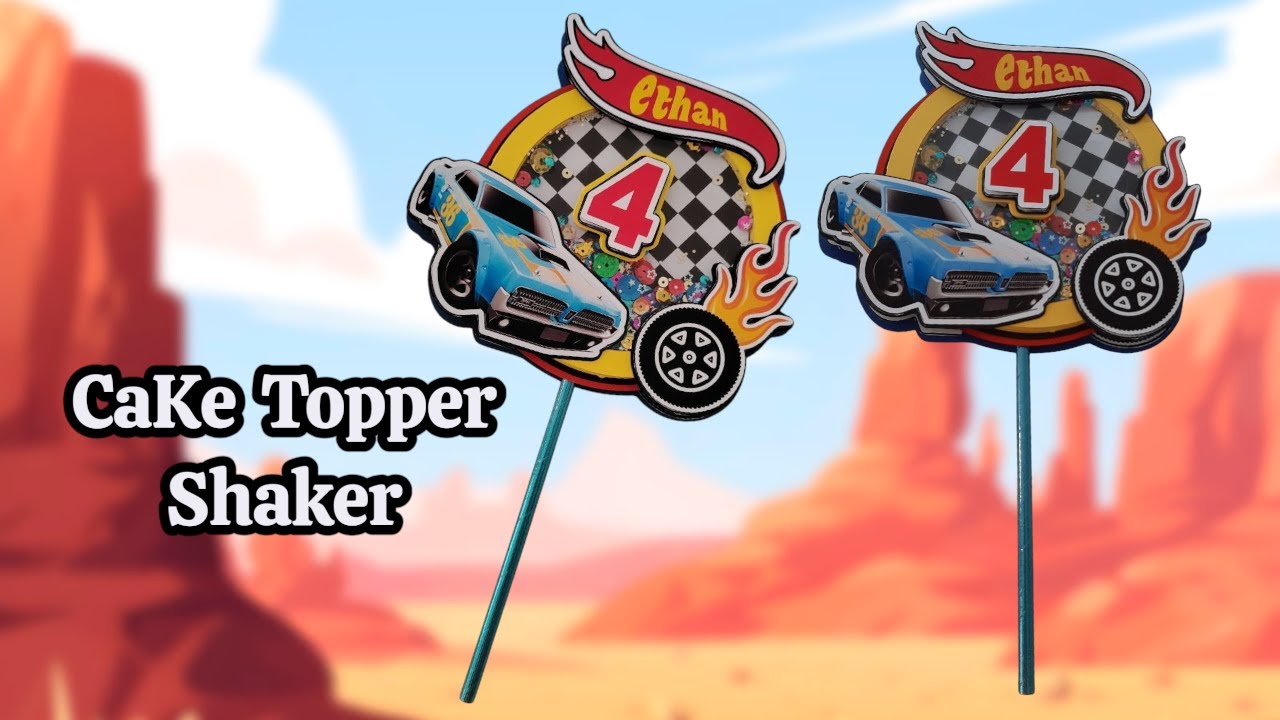 Paso a Paso de un Cake Topper SHAKER Hot Wheels 🔥🏎️  