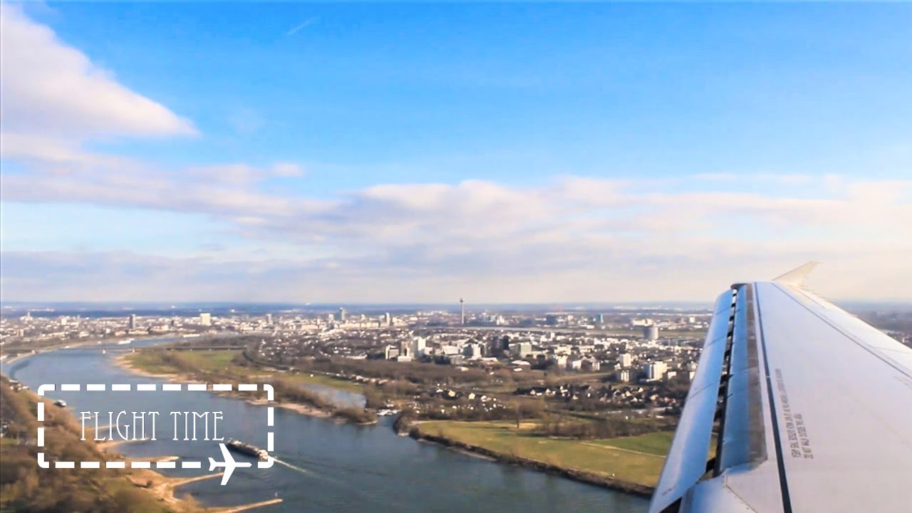 Awesome City view | Air France Airbus A318 landing D&uuml;sseldorf Airport (DUS/EDDL)