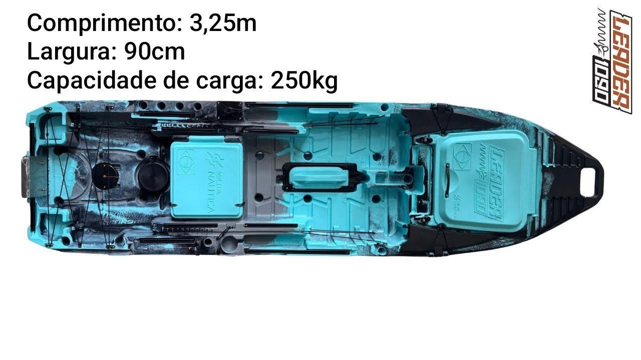 Review e primeiras impressões Caiaque Leader 1090