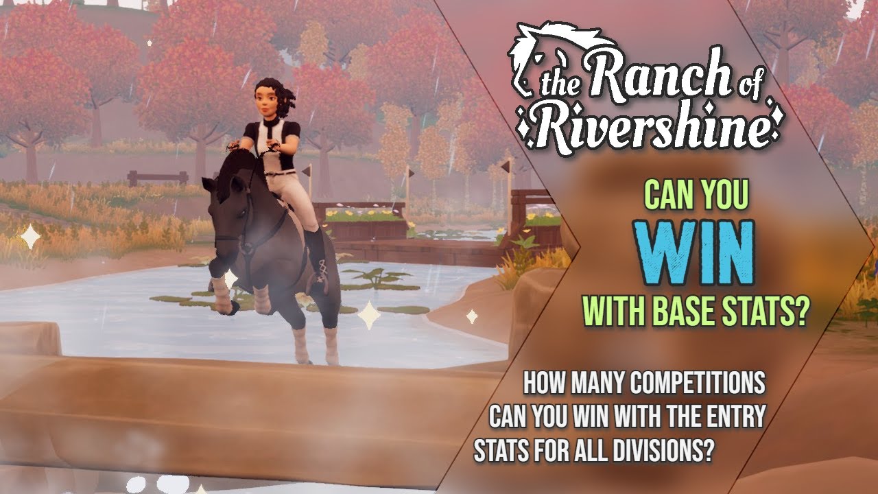 How many races can you win with base stats for each division in Ranch of Rivershine?