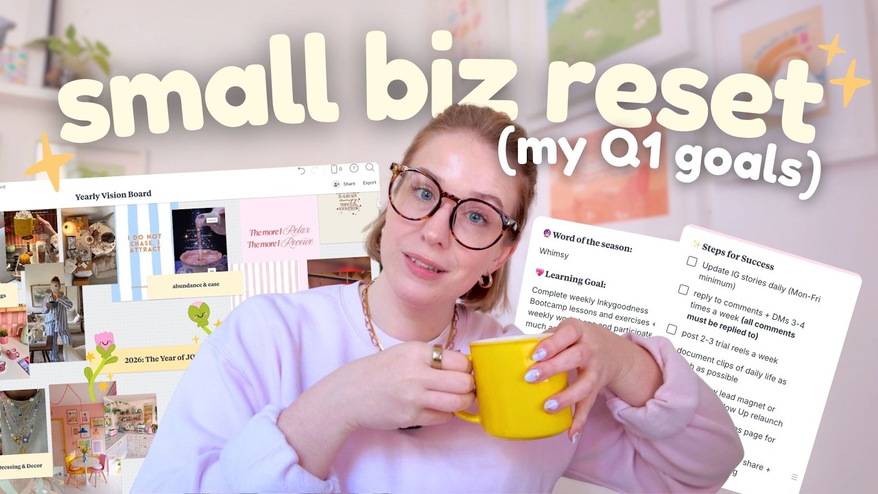 2026 small business goals + honest recap of my 2025 wins and fails!