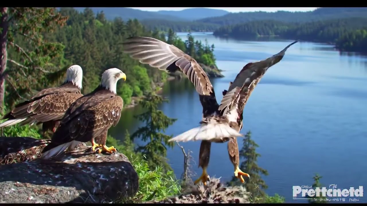 Eaglet Flight Training 16:9-200 #wildlife #eagles #eaglets #flighttraining #shorts