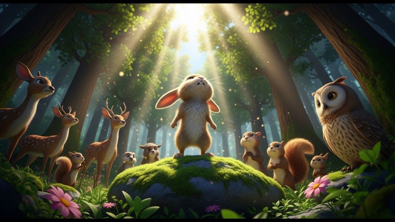 छोटे खरगोश ने बचाया पूरा जंगल 🐰 | Moral Story in Hindi |  Hindi Kahani  | Jungle Story in Hindi