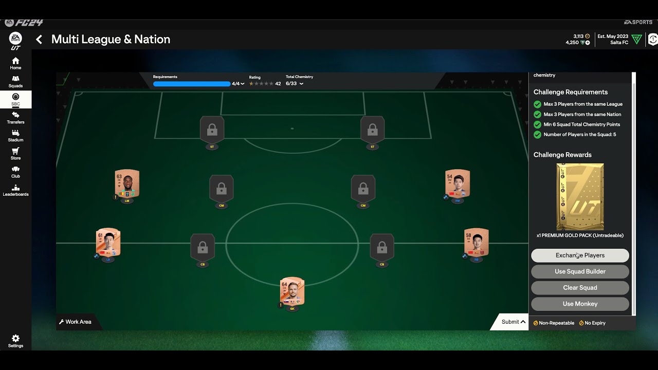 EA FC 24 SBC Solver using your own players