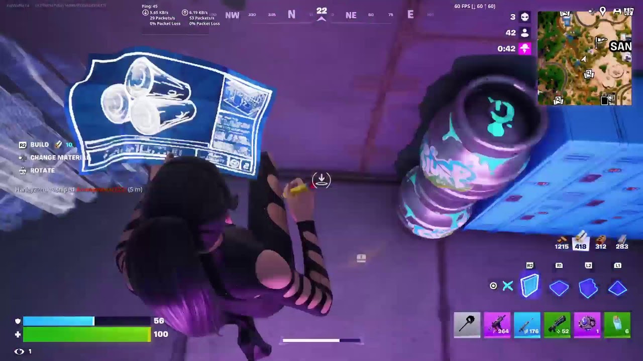 Hopped on fort like a real man