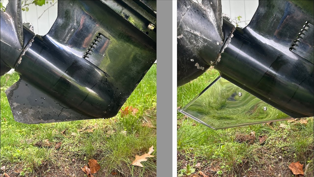 How to repair a broken skeg by putting a cover on it.  Mercruiser Alpha 1 Gen 2 outdrive skeg repair