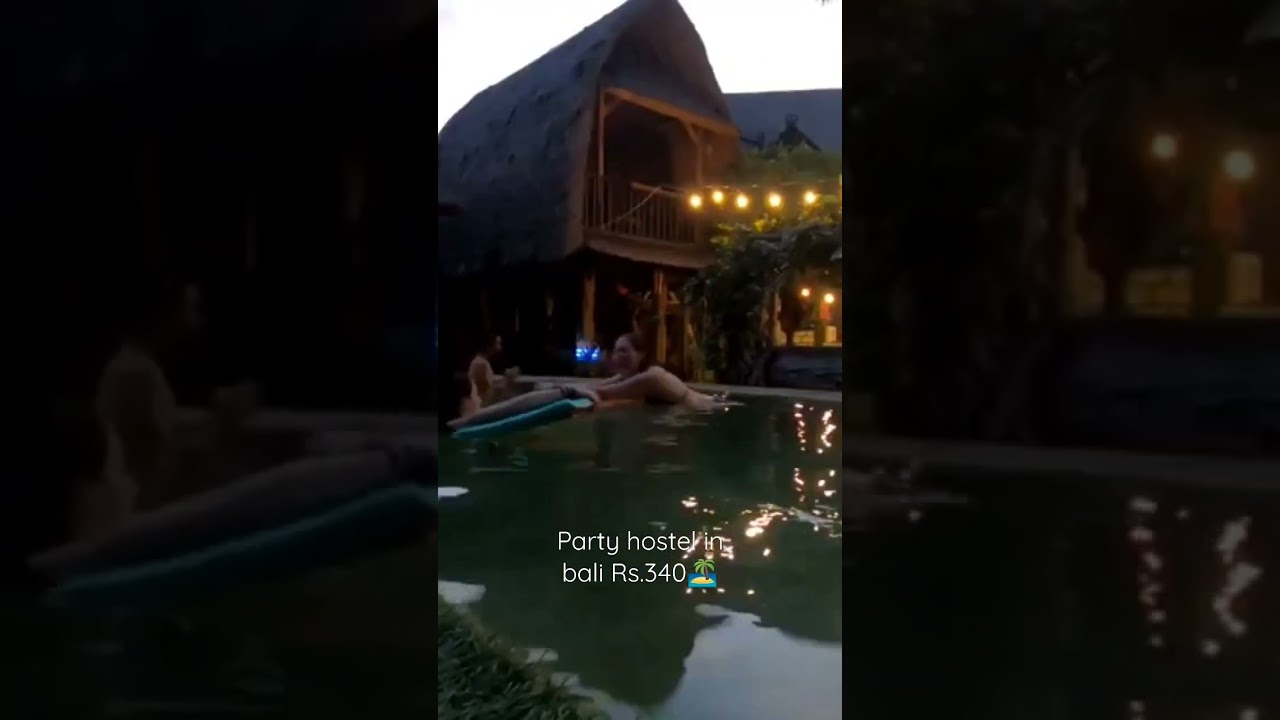 Party Hostel in Bali ₹340 only 🏝️🇮🇩 
