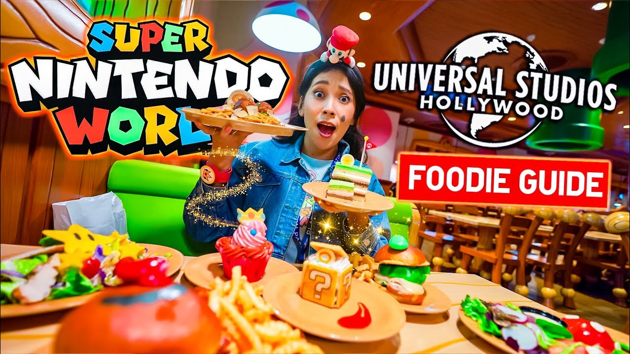 Awesome FOOD At TOADSTOOL CAFE Foodie Guide | Universal Studios HOLLYWOOD Super Nintendo World!