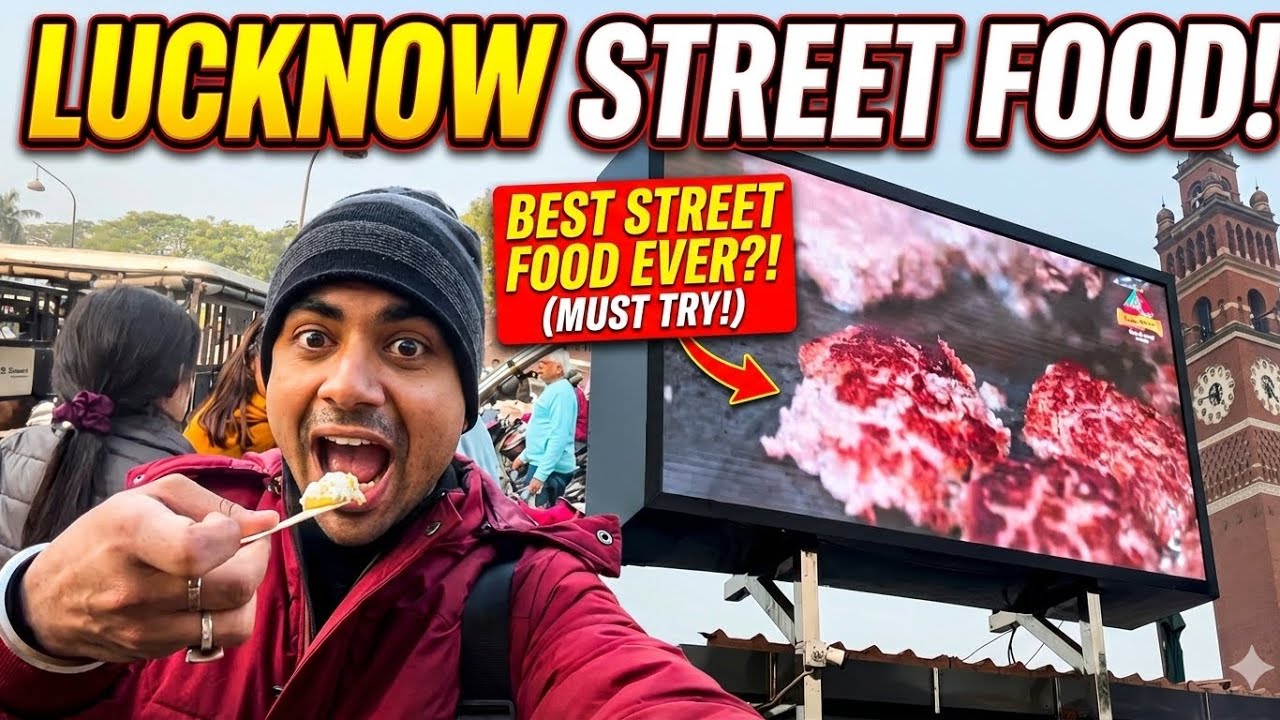Exploring street foods of Lucknow VLOG