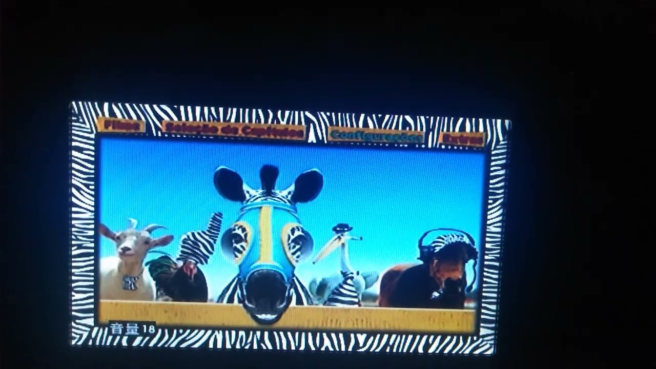 menu do DVD deu zebra