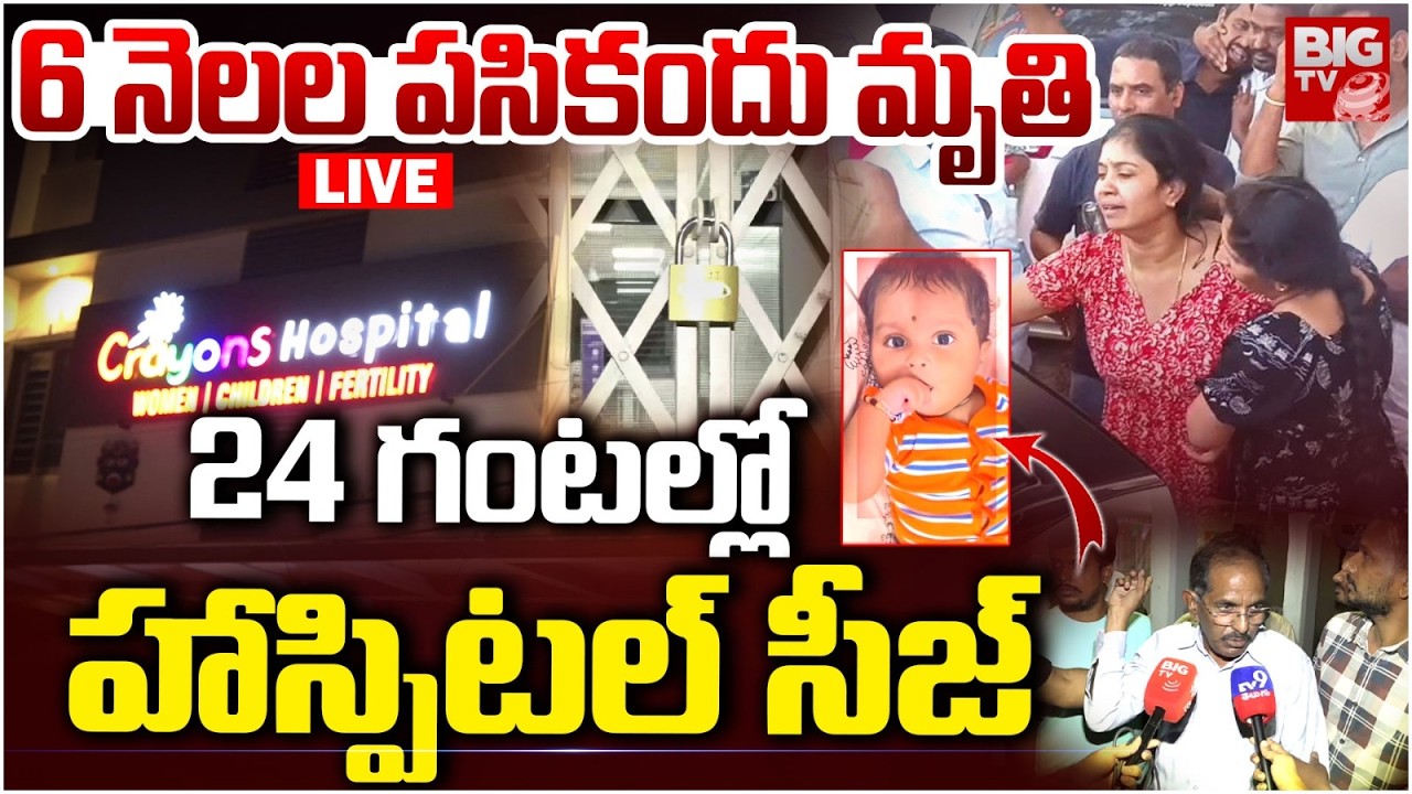 Sun City Hospital 6-Month-Old Baby Incident LIVE Update |6 నెలల పసికందు మృ*తి.. 24 గంటల్లో హాస్పిటల్