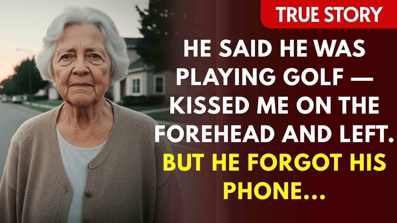 He Said He Was Playing Golf — Kissed Me On The Forehead And Left. But He Forgot His Phone On The