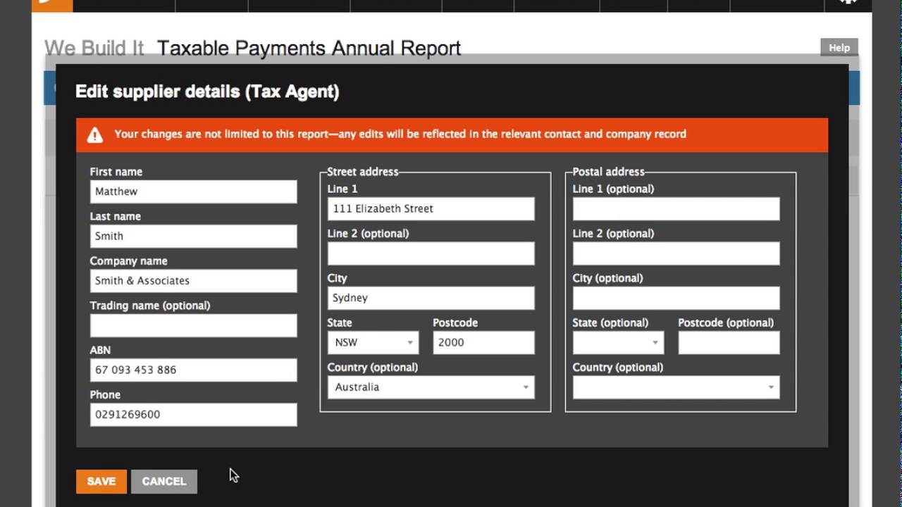 Taxable Payments Annual Report