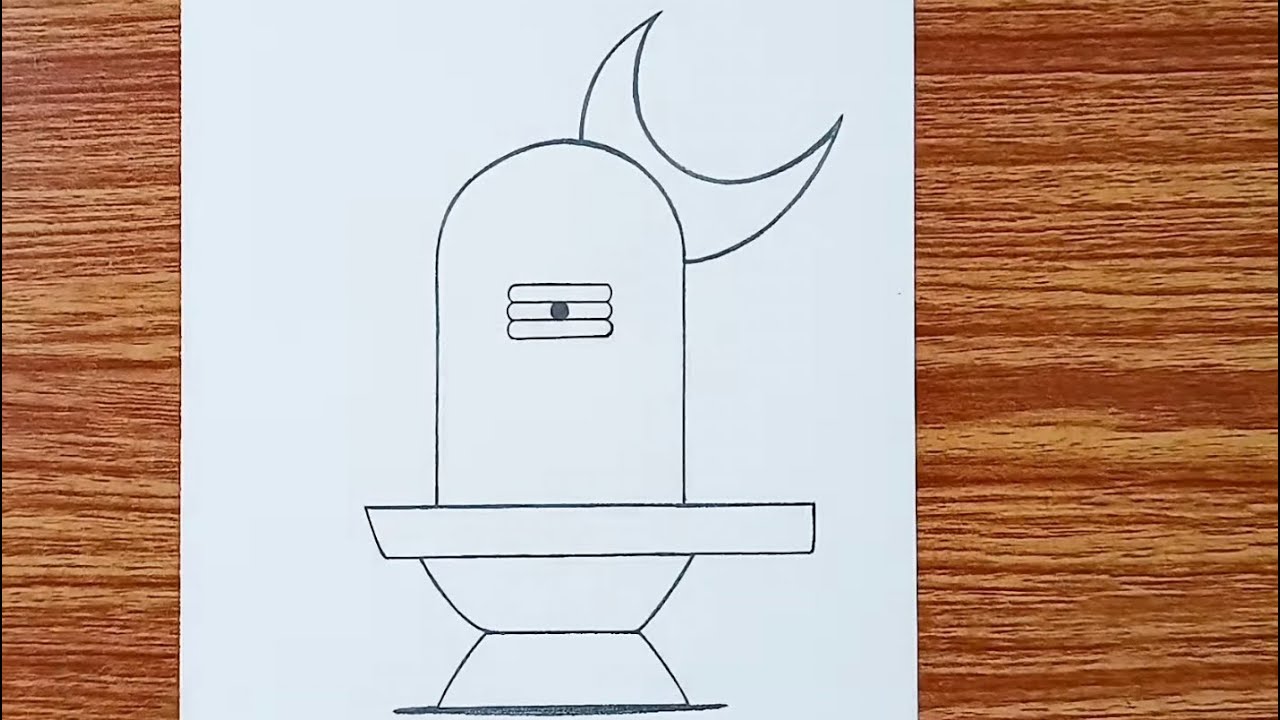 Beautiful shivling sketch - step by step | easy drawing | shivling pencil drawing for beginners 💫 