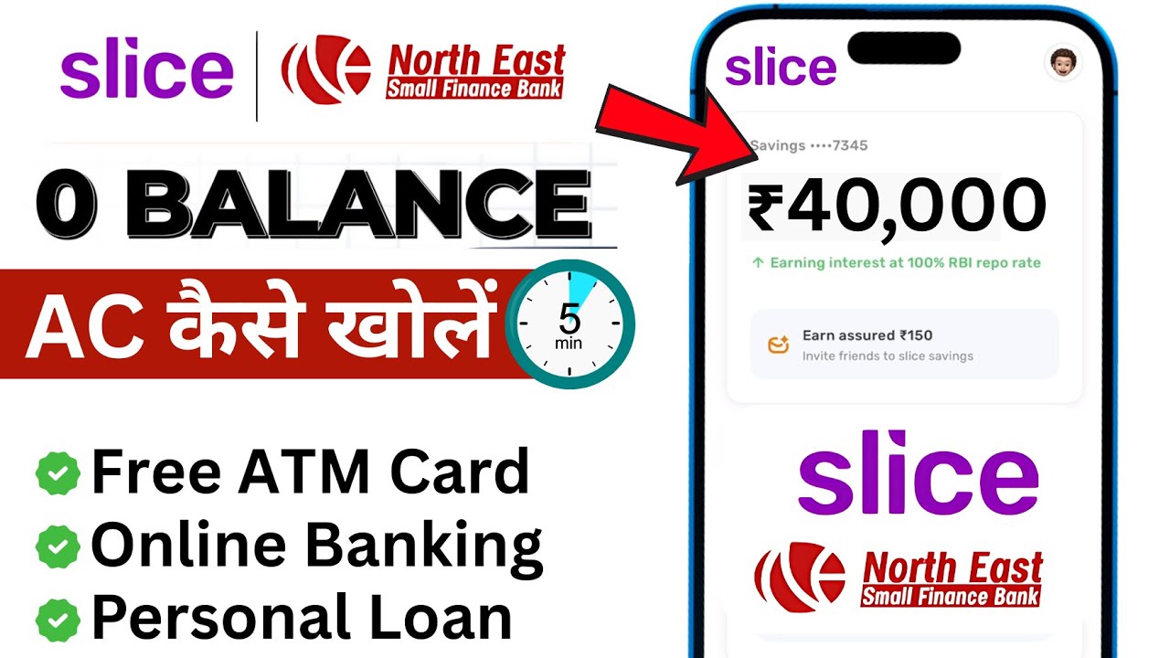 Slice Bank Account Opening | Slice Savings Account | Slice Account Opening | Zero Balance Account